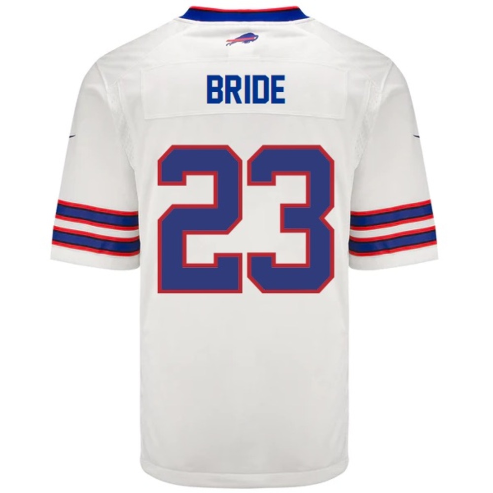 Nike Buffalo Bills White Away Jersey Bride 23